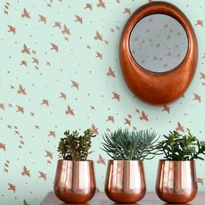Обои Star-ling Pale Verdigris and Copper Mini Moderns AZDPT029PV