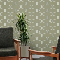 Обои Net & Ball Olive Mini Moderns AZDPT038OL