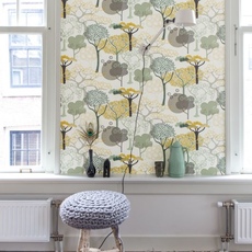 Удивительные абстрактные обои Woodland Green and Ochre Multi Rasch 539943