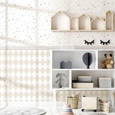 Обои Little Explorers Stars Beige Galerie 5437